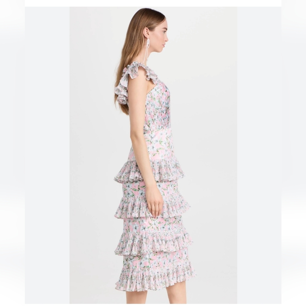 Nwt Amur Grady combo pleated dress size 4 - Picture 11 of 17